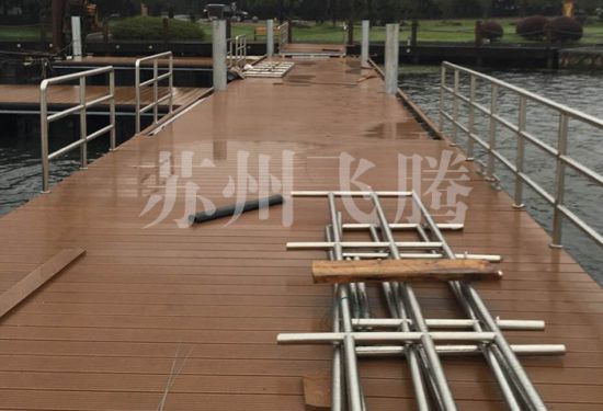 昆山巴城巴解园浮桥码头施...