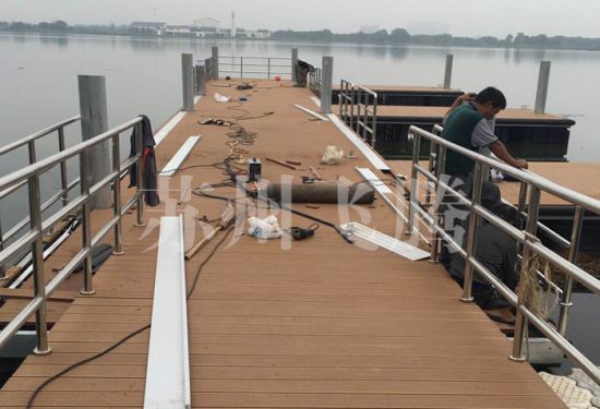 昆山巴解码头施工现场